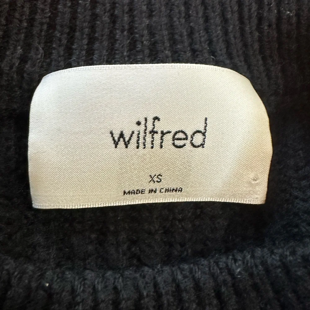 Wilfred Black & White Stripe Wool Sweater - Picture 2 of 5